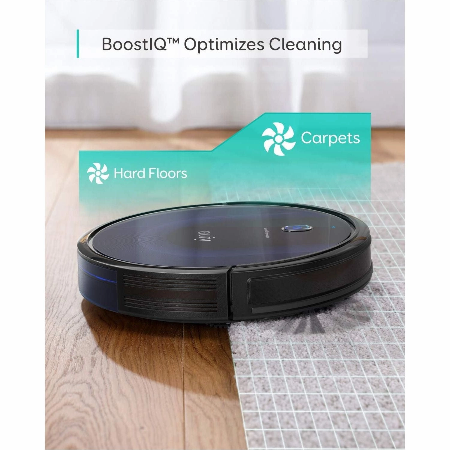 Eufy BoostIQ RoboVac 15C MAX Robot Vacuum Cleaner Wi-Fi Connected, Super Thin, Quiet, and Powerful
