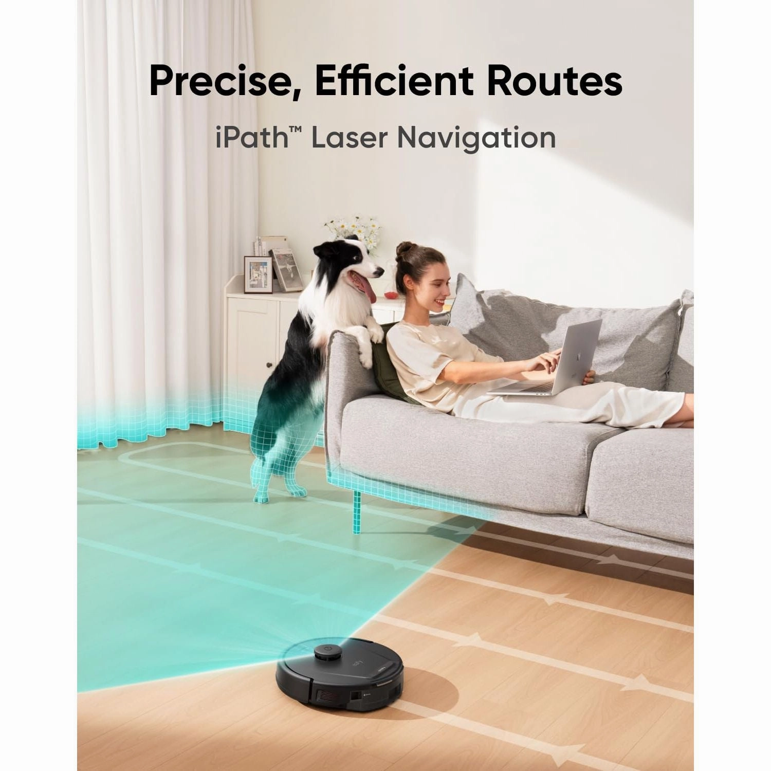 eufy L60 Robot Vacuum Cleaner, Ultra Strong 5,000 Pa, iPath Laser Navigation - Model T2267