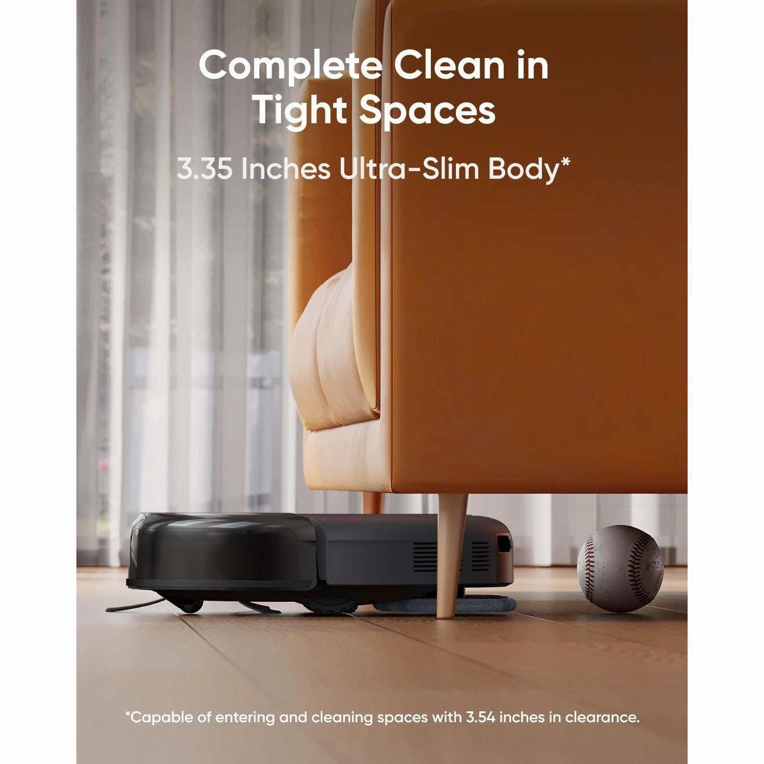 eufy Omni C20 Robot Vacuum and Mop  All-in-One Station, 7,000 Pa Suction, Ultra-Slim 3.35-Inch Design, Auto Emptying, Mop Washing & Drying, Mop Lifting, Carpet Detection for Hands-Free Cleaning