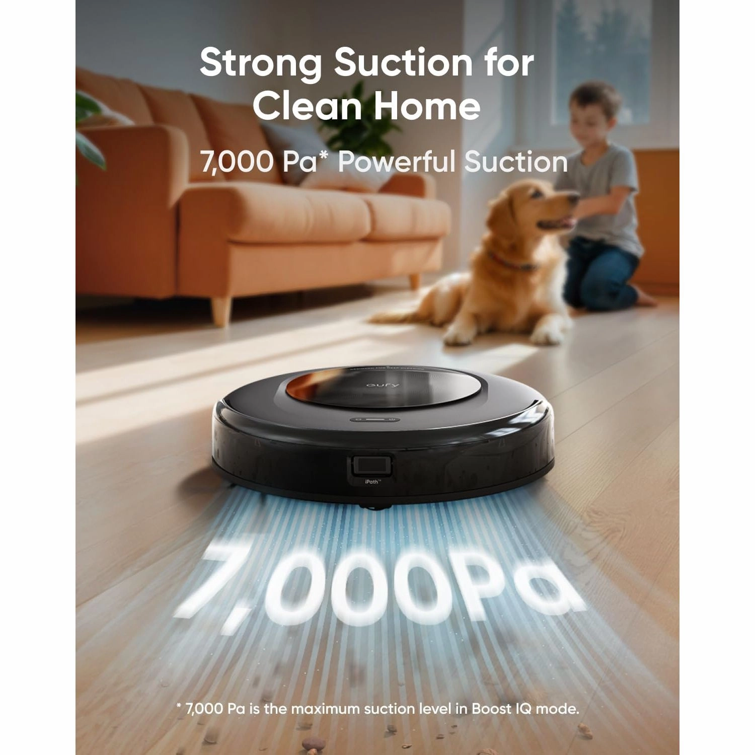 eufy Omni C20 Robot Vacuum and Mop  All-in-One Station, 7,000 Pa Suction, Ultra-Slim 3.35-Inch Design, Auto Emptying, Mop Washing & Drying, Mop Lifting, Carpet Detection for Hands-Free Cleaning