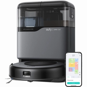 eufy Omni C20 Robot Vacuum and Mop  All-in-One Station, 7,000 Pa Suction, Ultra-Slim 3.35-Inch Design, Auto Emptying, Mop Washing & Drying, Mop Lifting, Carpet Detection for Hands-Free Cleaning phone accessories, mobile phone cases, best charging cable