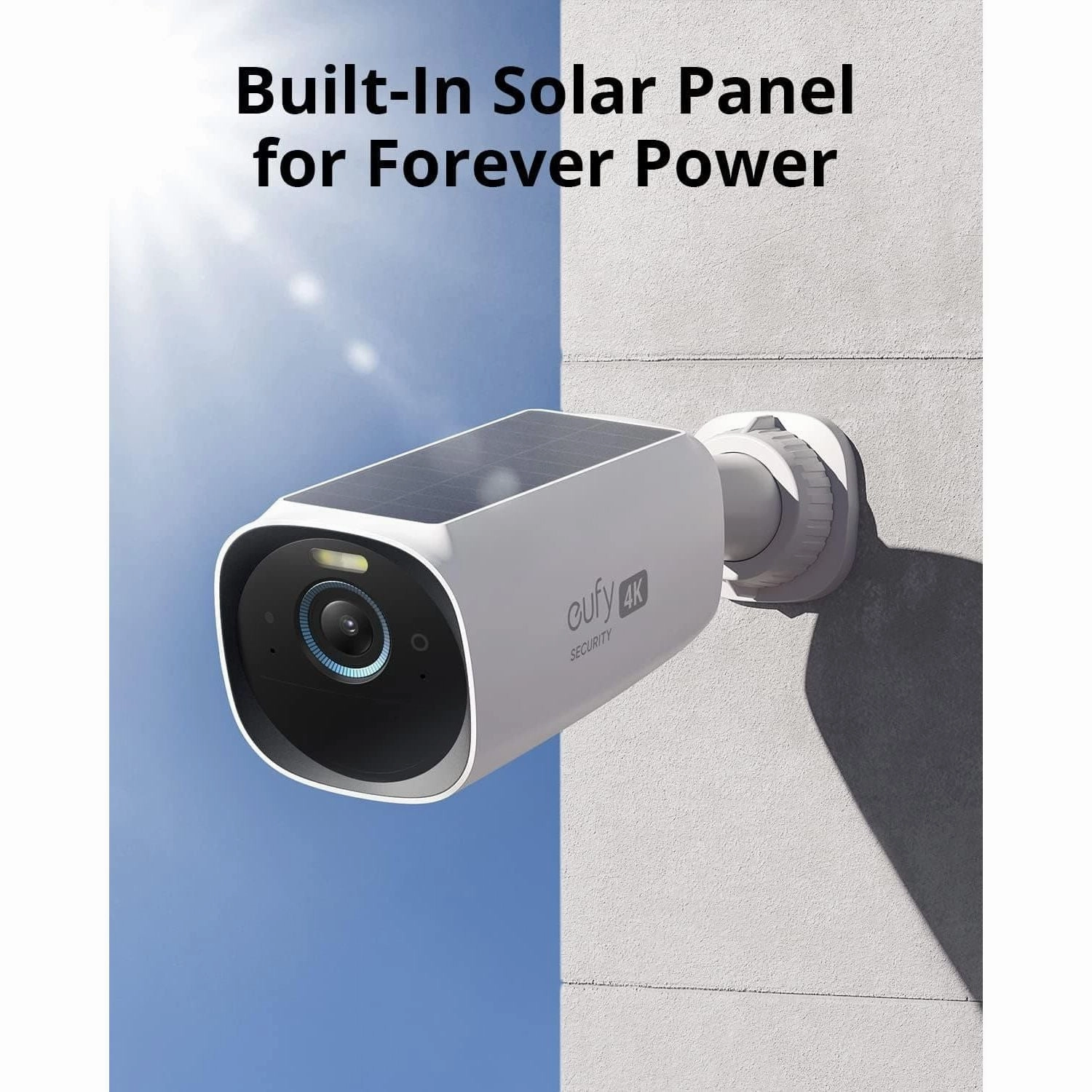 Eufy Security Camera S330 eufyCam 3 2-Cam Kit, Outdoor Wireless, 4K Camera with Integrated Solar Panel, Forever Power, Face Recognition AI, Expandable Local Storage up to 16TB