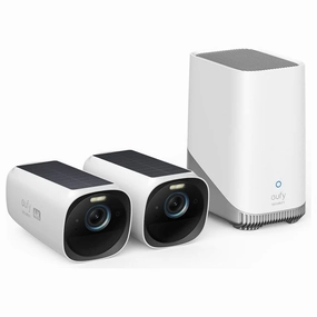 Eufy Security Camera S330 eufyCam 3 2-Cam Kit, Outdoor Wireless, 4K Camera with Integrated Solar Panel, Forever Power, Face Recognition AI, Expandable Local Storage up to 16TB xbox console, buy xbox series x, xbox accessories online