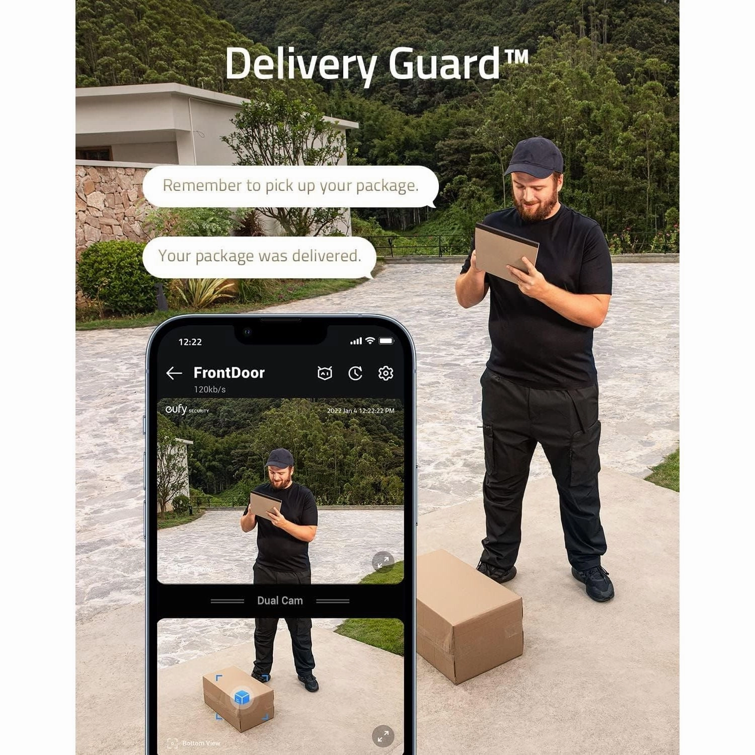 eufy Security Video Doorbell S330 (Battery-Powered) with Homebase, Dual Motion Detection, Package Detection, 2K HD, 16GB Local Storage