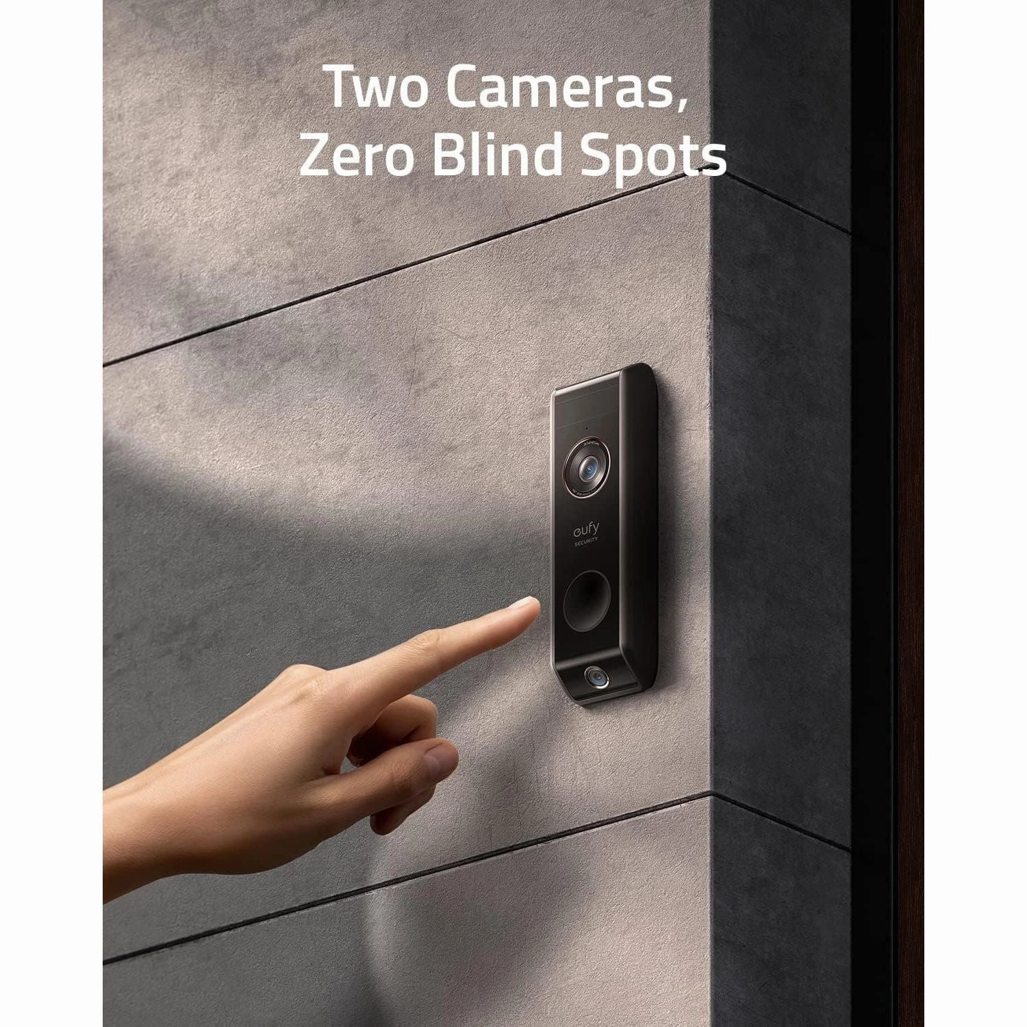 eufy Security Video Doorbell S330 (Battery-Powered) with Homebase, Dual Motion Detection, Package Detection, 2K HD, 16GB Local Storage