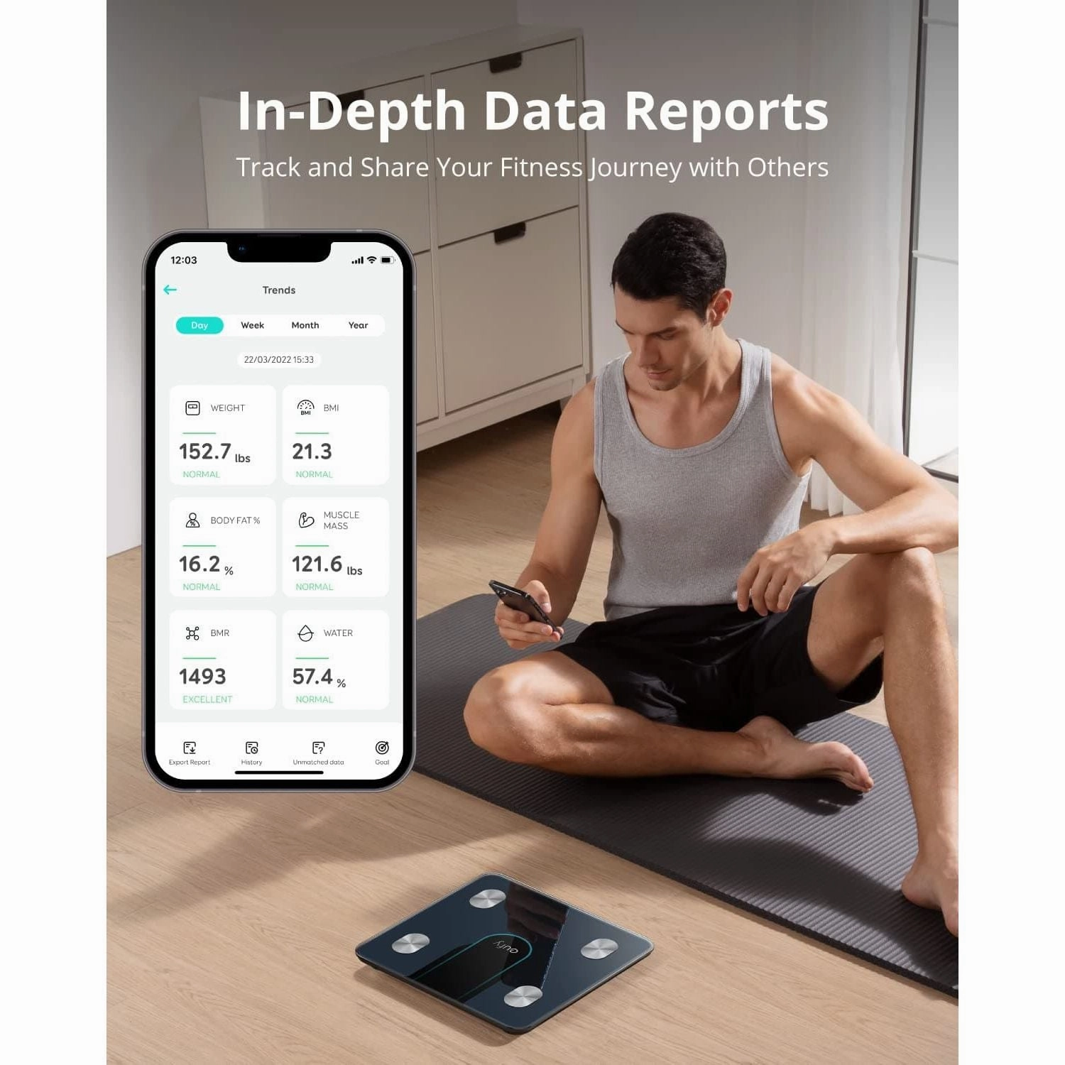 eufy Smart Scale P2, Digital Bathroom Scale with Wi-Fi, Bluetooth, IPX5 Waterproof