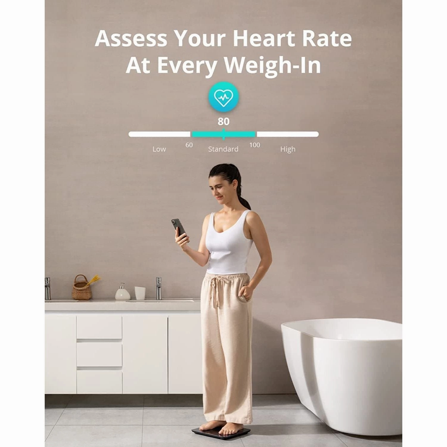 Eufy Smart Scale P2 Pro, Digital Bathroom Scale with Wi-Fi Bluetooth