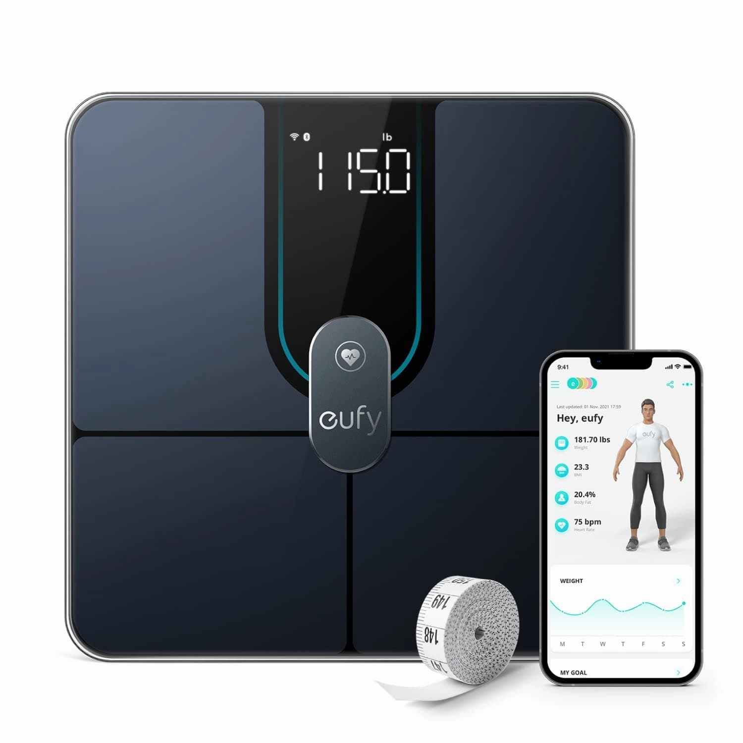 Eufy Smart Scale P2 Pro, Digital Bathroom Scale with Wi-Fi Bluetooth xbox console, buy xbox series x, xbox accessories online