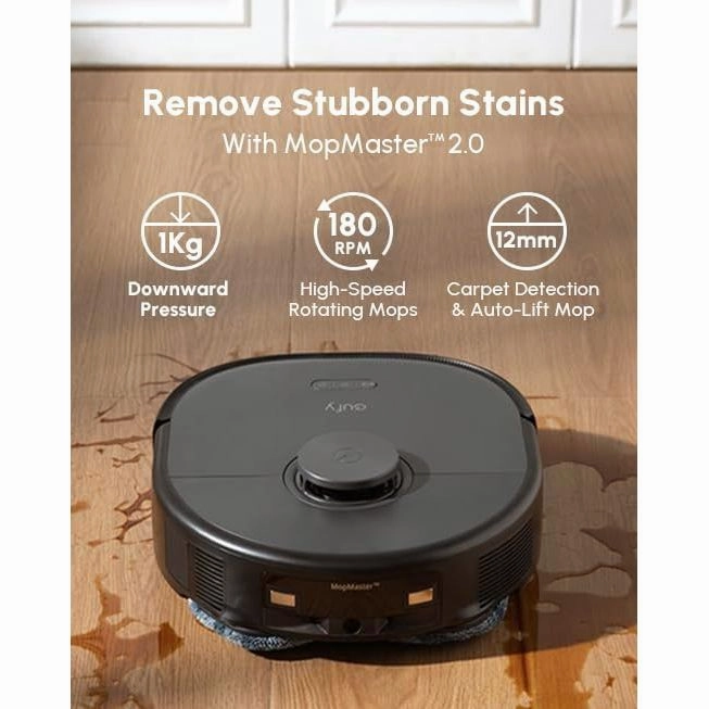eufy X10 Pro Omni Robot Vacuum Cleaner with Mop - 8,000 Pa, Dual Mops, Auto-Lift, Carpet Detection, AI Obstacle Avoidance, Self-Emptying & Self-Refilling