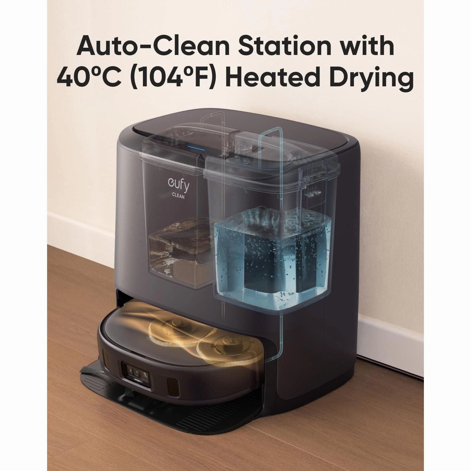 eufy X9 Pro Robot Vacuum Cleaner with MopMaster Adaptive Pressure Cleaning, 2 Rotating Mops, Carpet Detection with 12 mm Auto-Lifting and Clean Station, 5500Pa Suction, AI Obstacle Avoidance