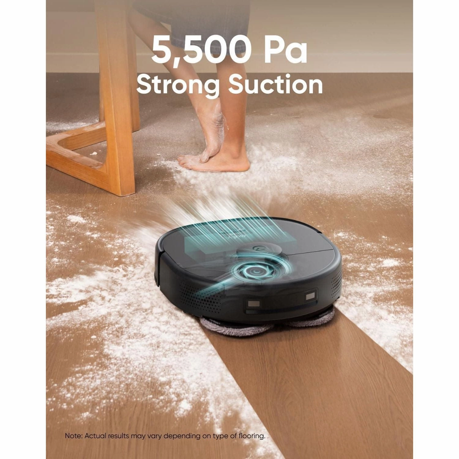eufy X9 Pro Robot Vacuum Cleaner with MopMaster Adaptive Pressure Cleaning, 2 Rotating Mops, Carpet Detection with 12 mm Auto-Lifting and Clean Station, 5500Pa Suction, AI Obstacle Avoidance