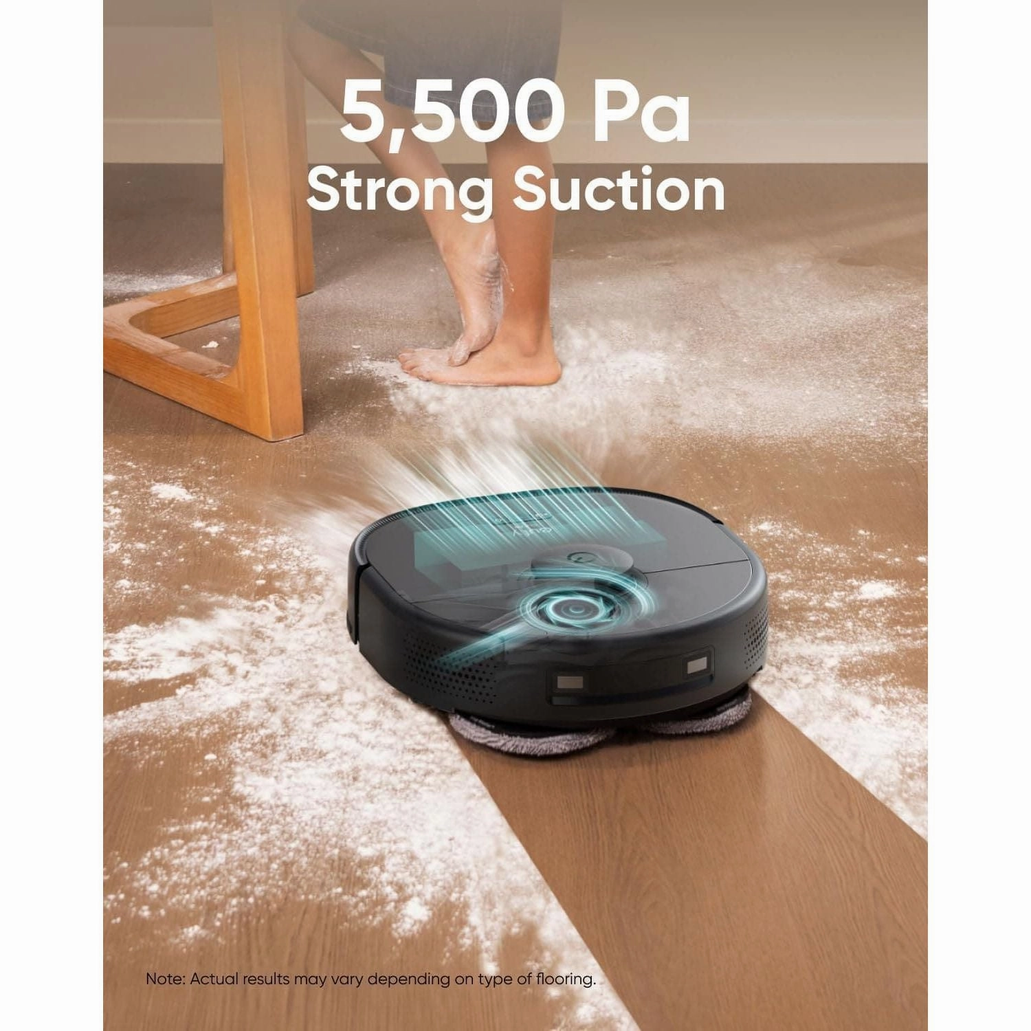 eufy X9 Pro Robot Vacuum Cleaner with MopMaster Adaptive Pressure Cleaning, 2 Rotating Mops, Carpet Detection with 12 mm Auto-Lifting and Clean Station, 5500Pa Suction, AI Obstacle Avoidance