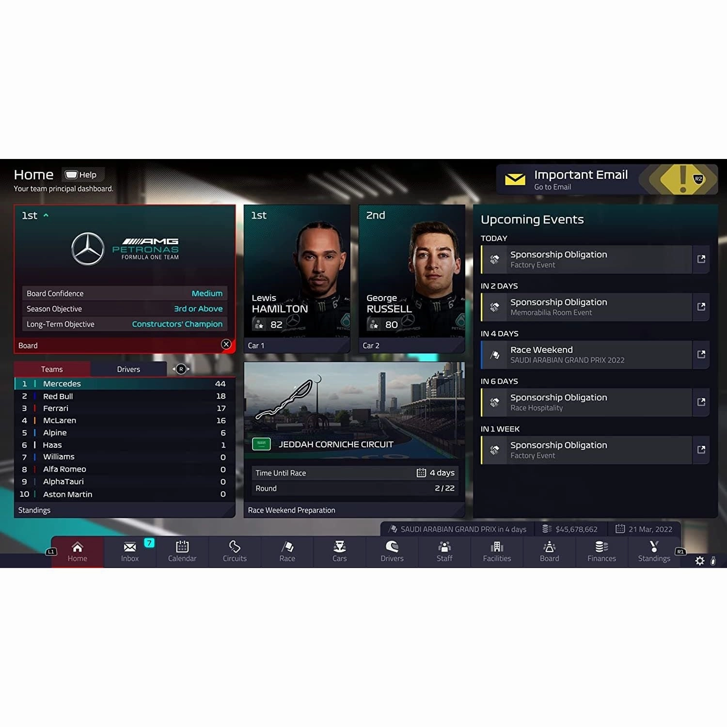 F1 Manager 2022 for PS5