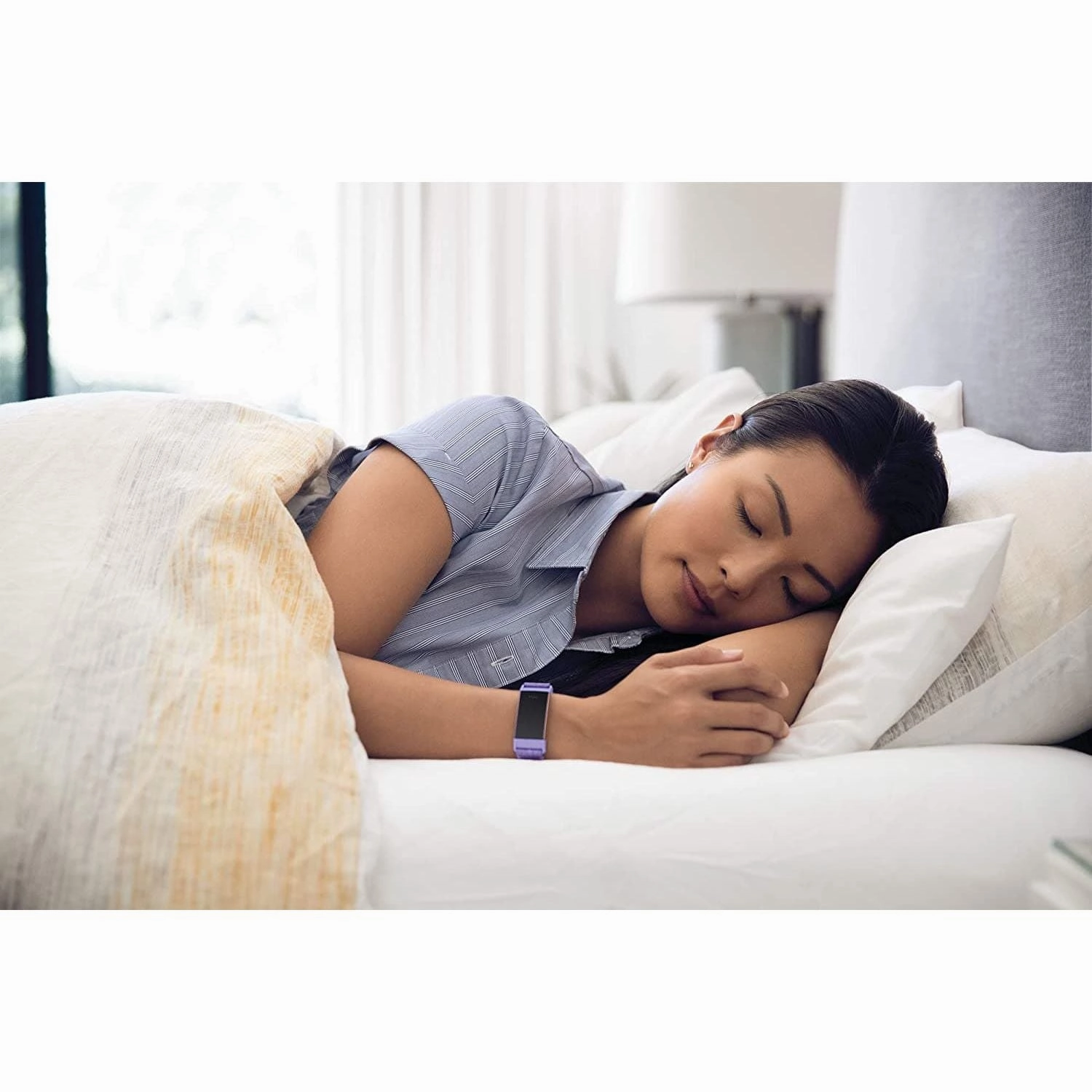 Fitbit Charge 3 NFC Special Edition Advanced Fitness Tracker with Heart Rate, Swim Tracking & 7 Day Battery - Rose-Gold/Lavender, One Size