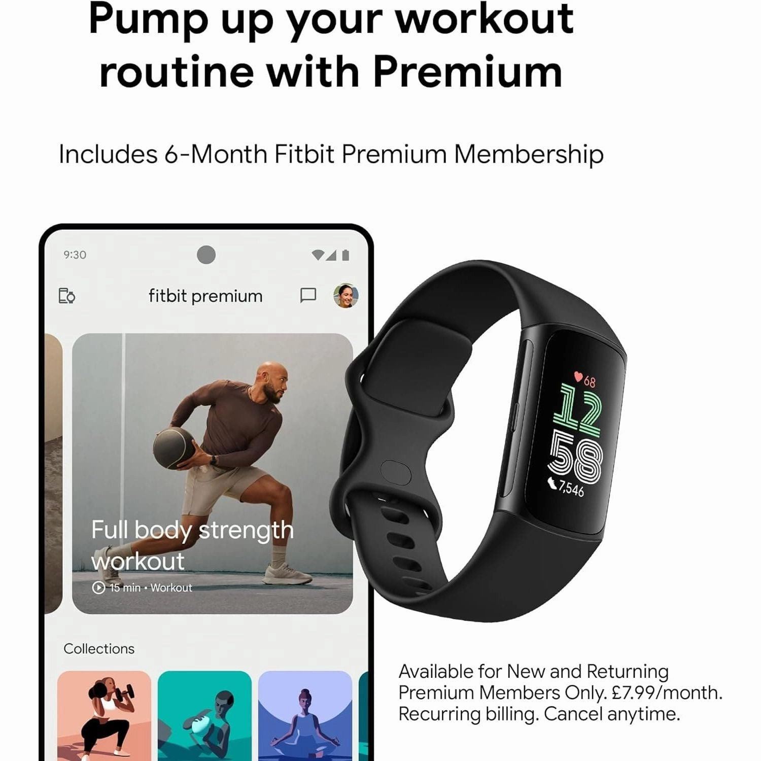 Fitbit Charge 6 Fitness Tracker - Obsidian