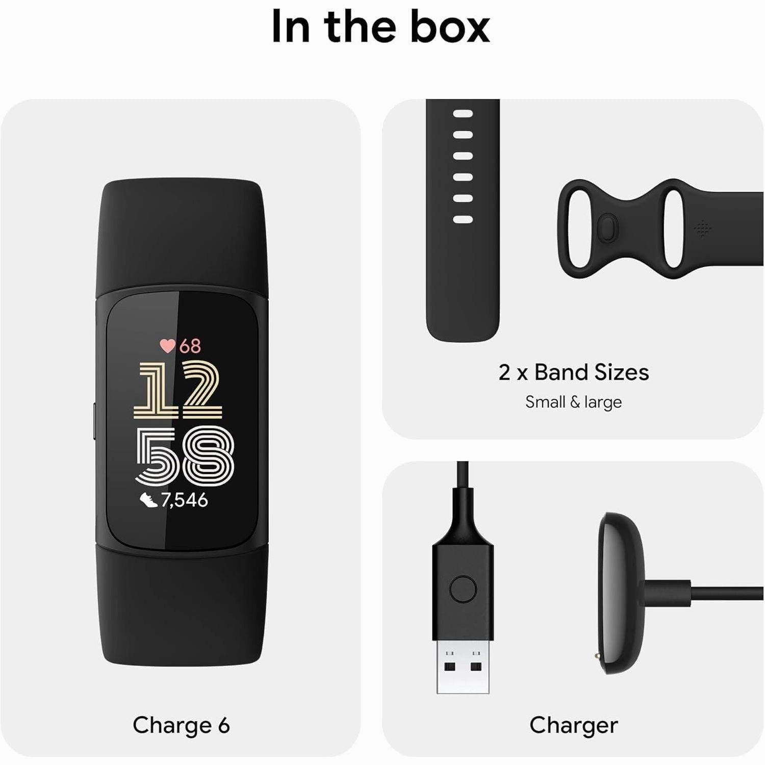 Fitbit Charge 6 Fitness Tracker - Obsidian