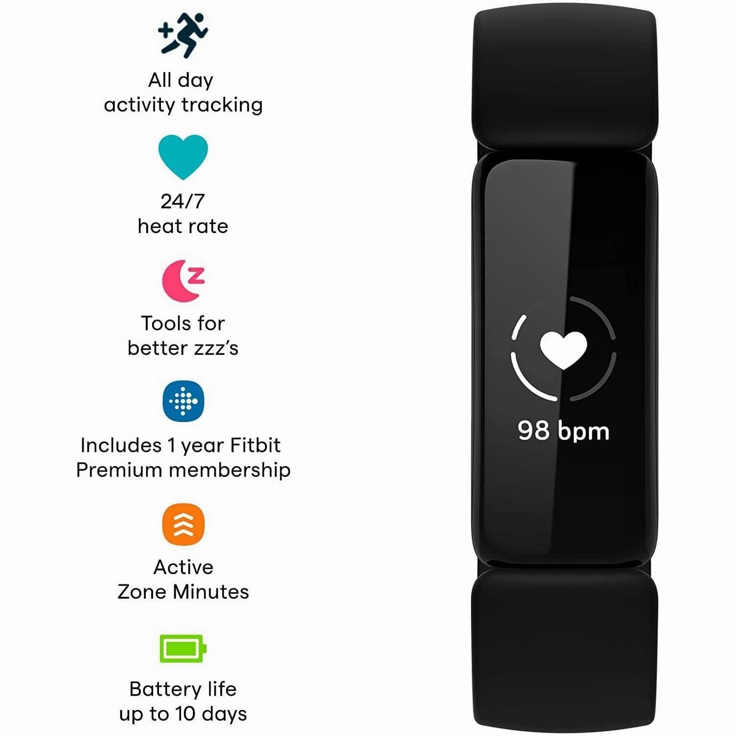 Fitbit Inspire 2 Smart Watch - Black