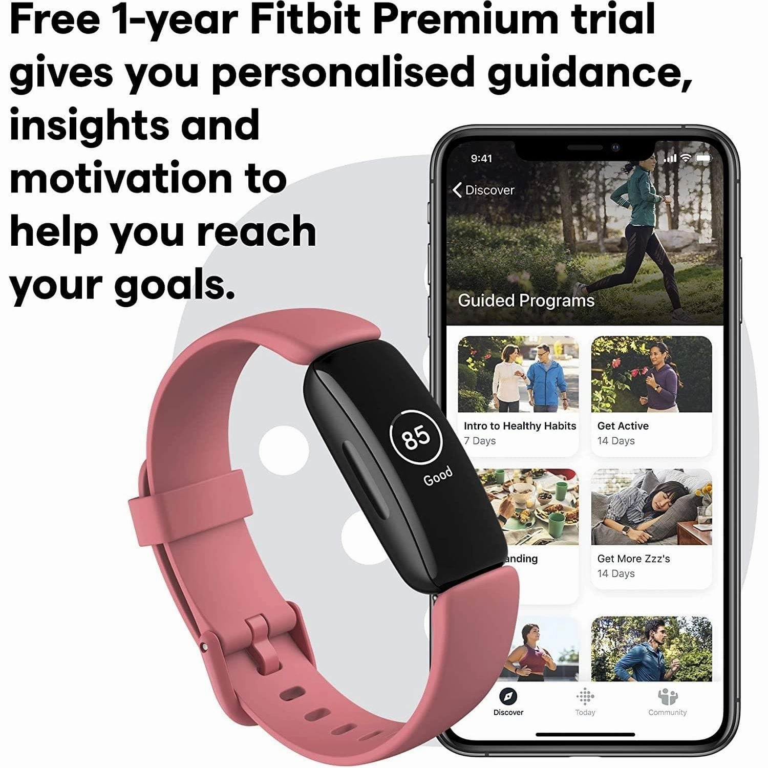 Fitbit Inspire 2 Smart Watch - Desert Rose