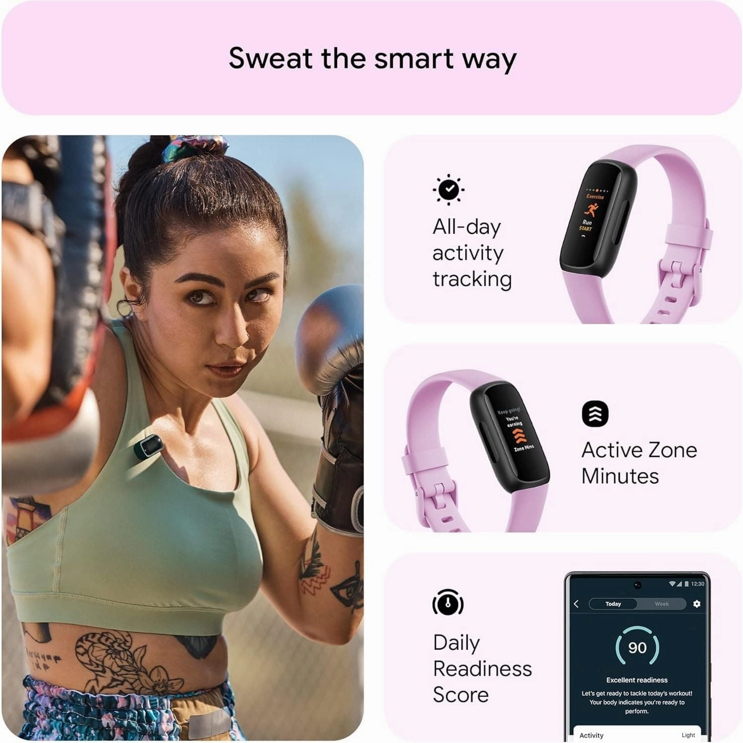 Fitbit Inspire 3 Fitness Tracker - Lilac