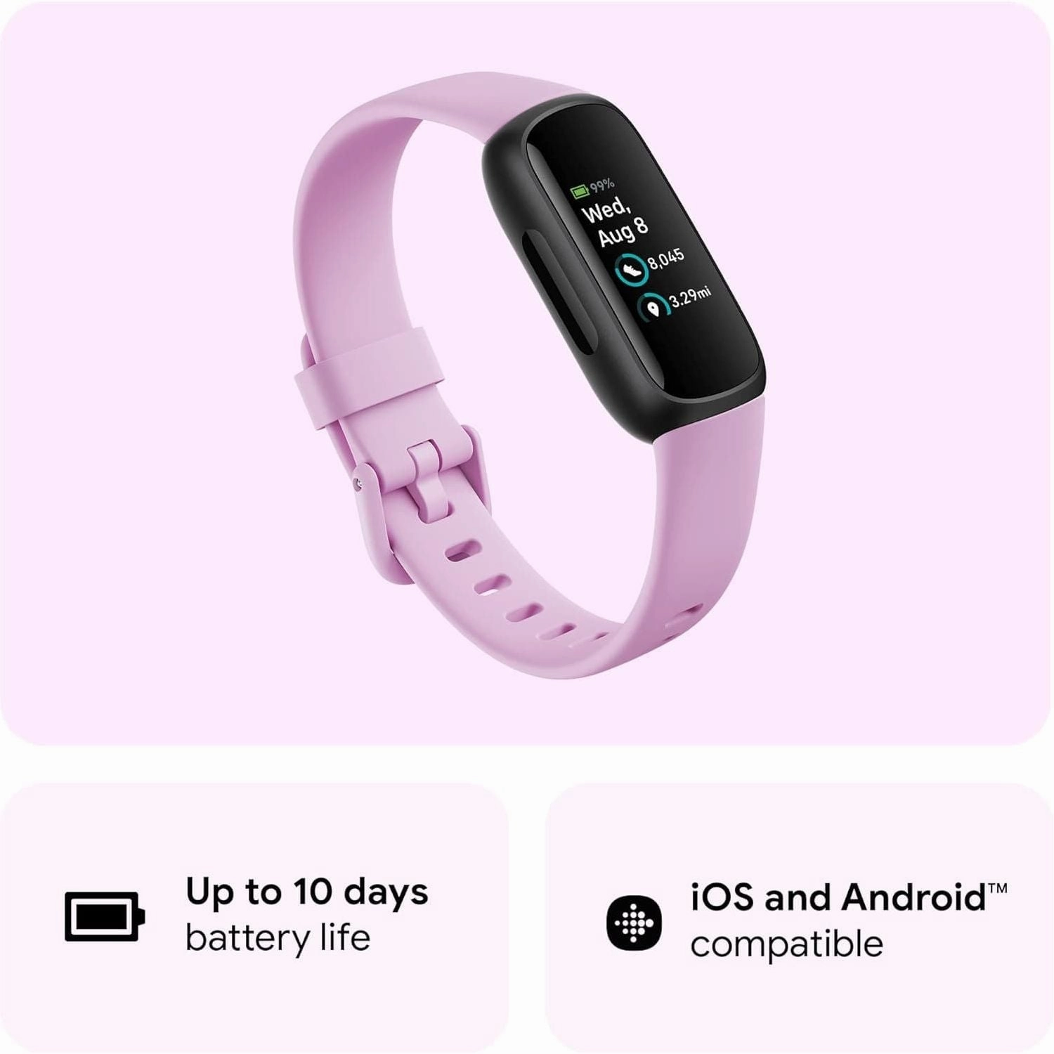 Fitbit Inspire 3 Fitness Tracker - Lilac