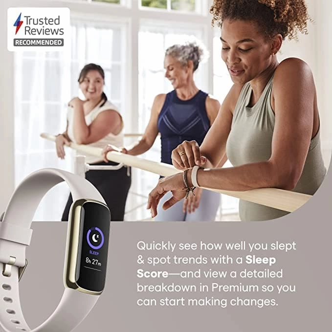Fitbit Luxe Health & Fitness Tracker ( Soft Gold) , Stress Management Tools and up to 5 Days Battery