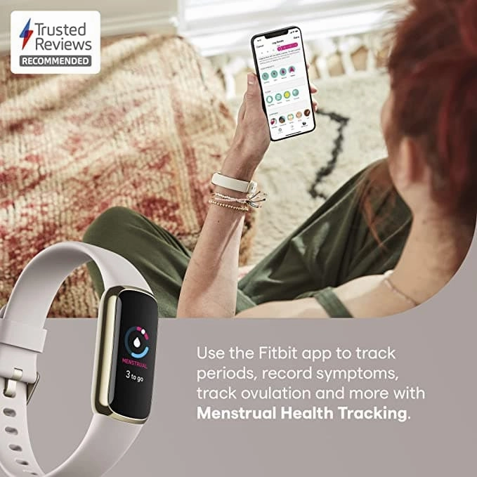 Fitbit Luxe Health & Fitness Tracker ( Soft Gold) , Stress Management Tools and up to 5 Days Battery