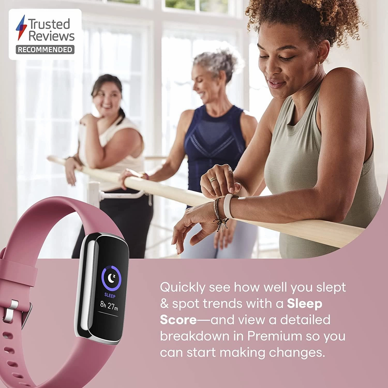 Fitbit Luxe Health & Fitness Tracker, Stress Management Tools and up to 5 Days Battery