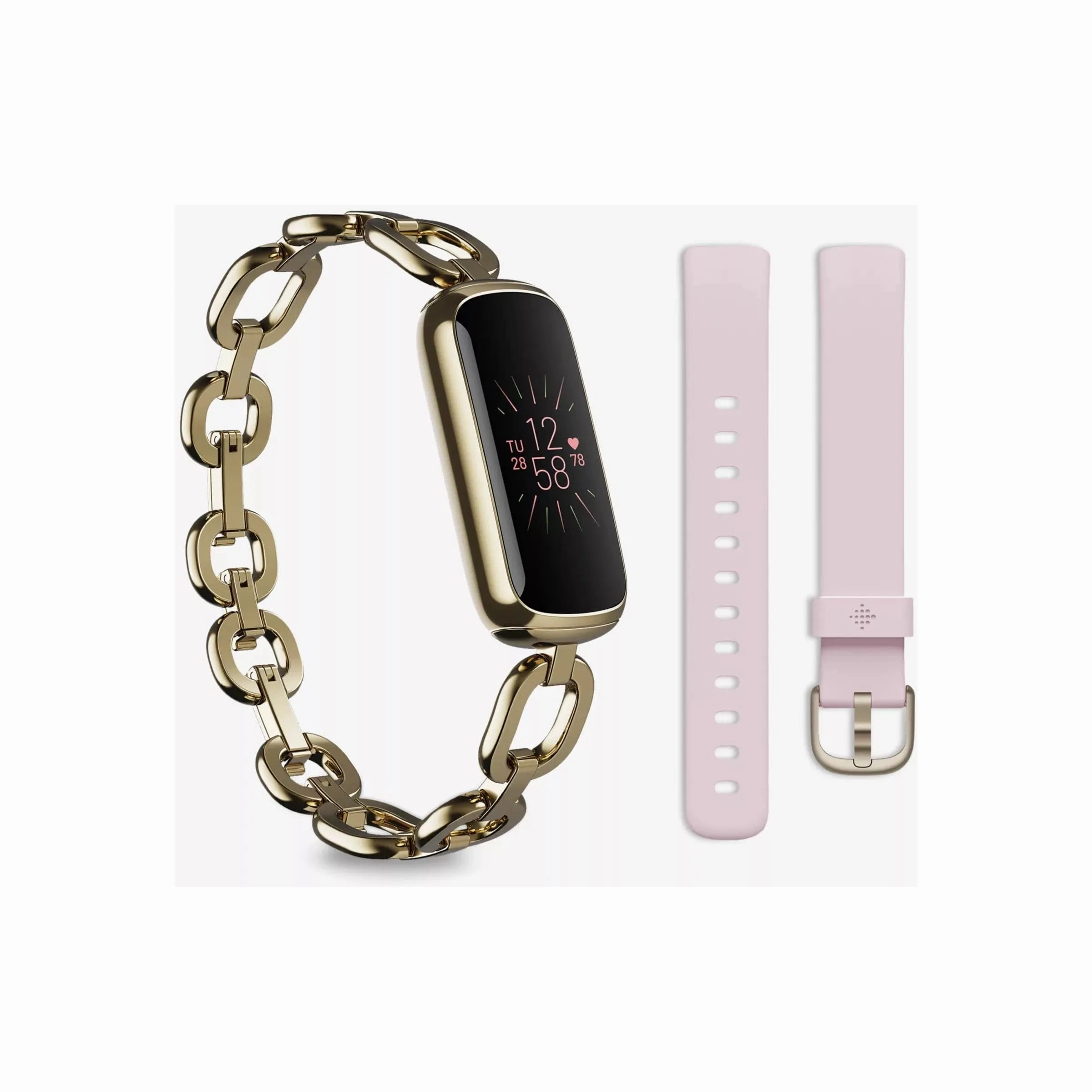 Fitbit Luxe Special Edition Smart Watch - Soft Gold Peony nintendo switch oled, nintendo switch deals, joy-con accessories