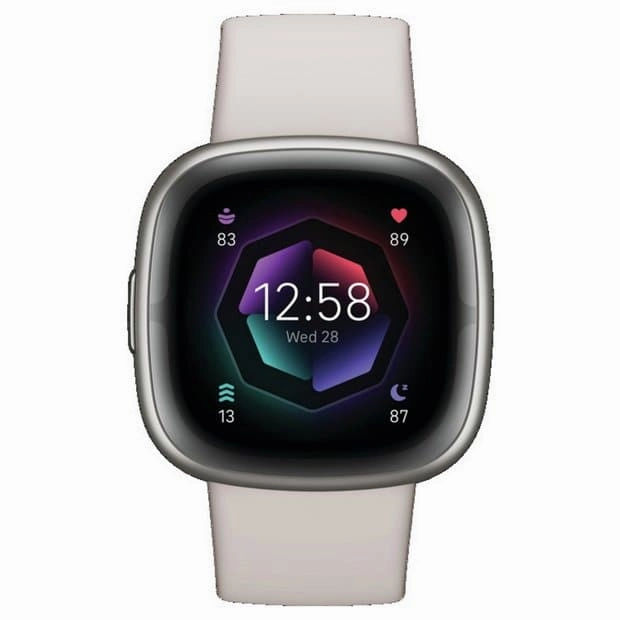 Fitbit Sense 2 Smart Watch - Lunar White/Platinum nintendo switch oled, nintendo switch deals, joy-con accessories