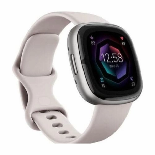 Fitbit Sense 2 Smart Watch - Lunar White/Platinum