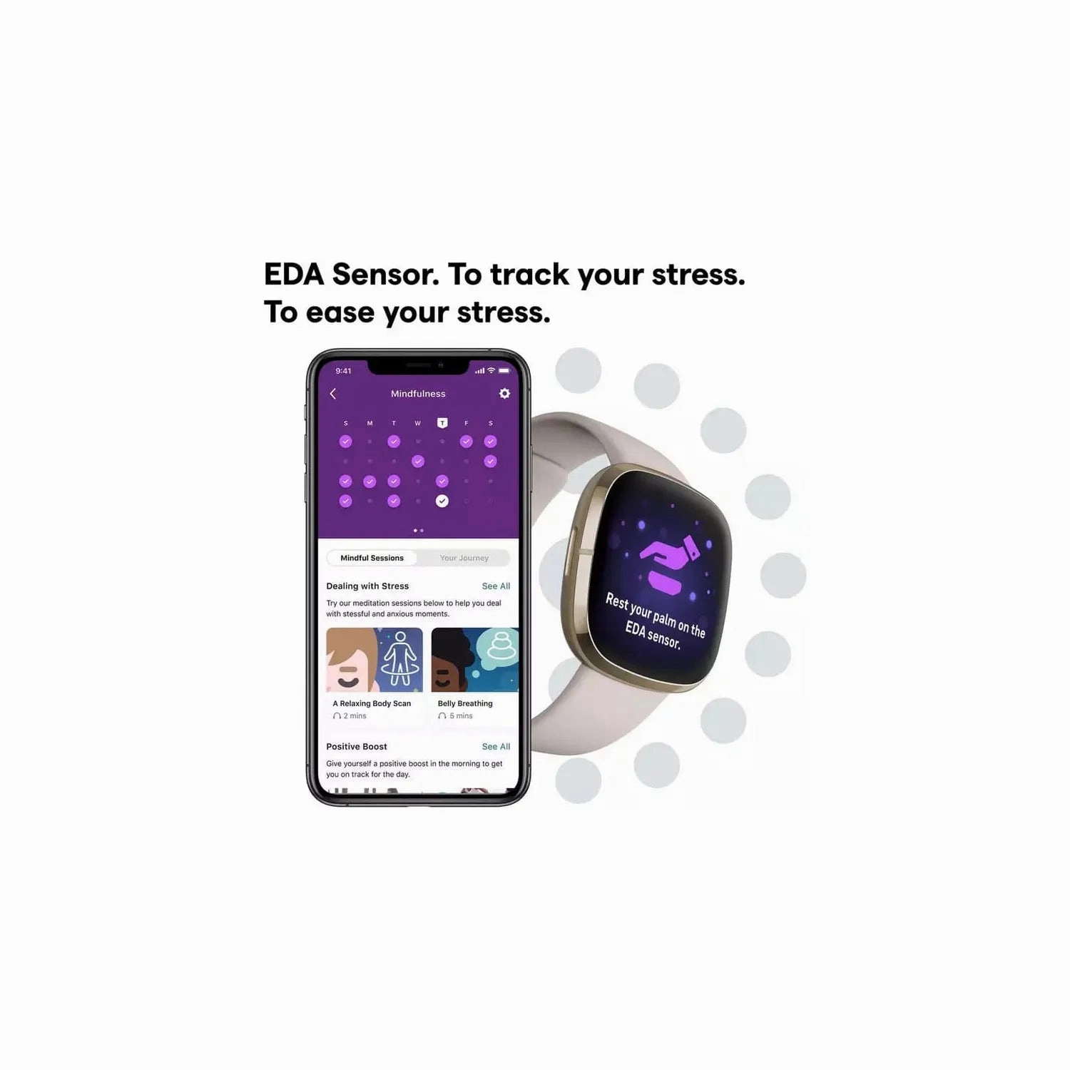 Fitbit Sense Smart Watch - Lunar White