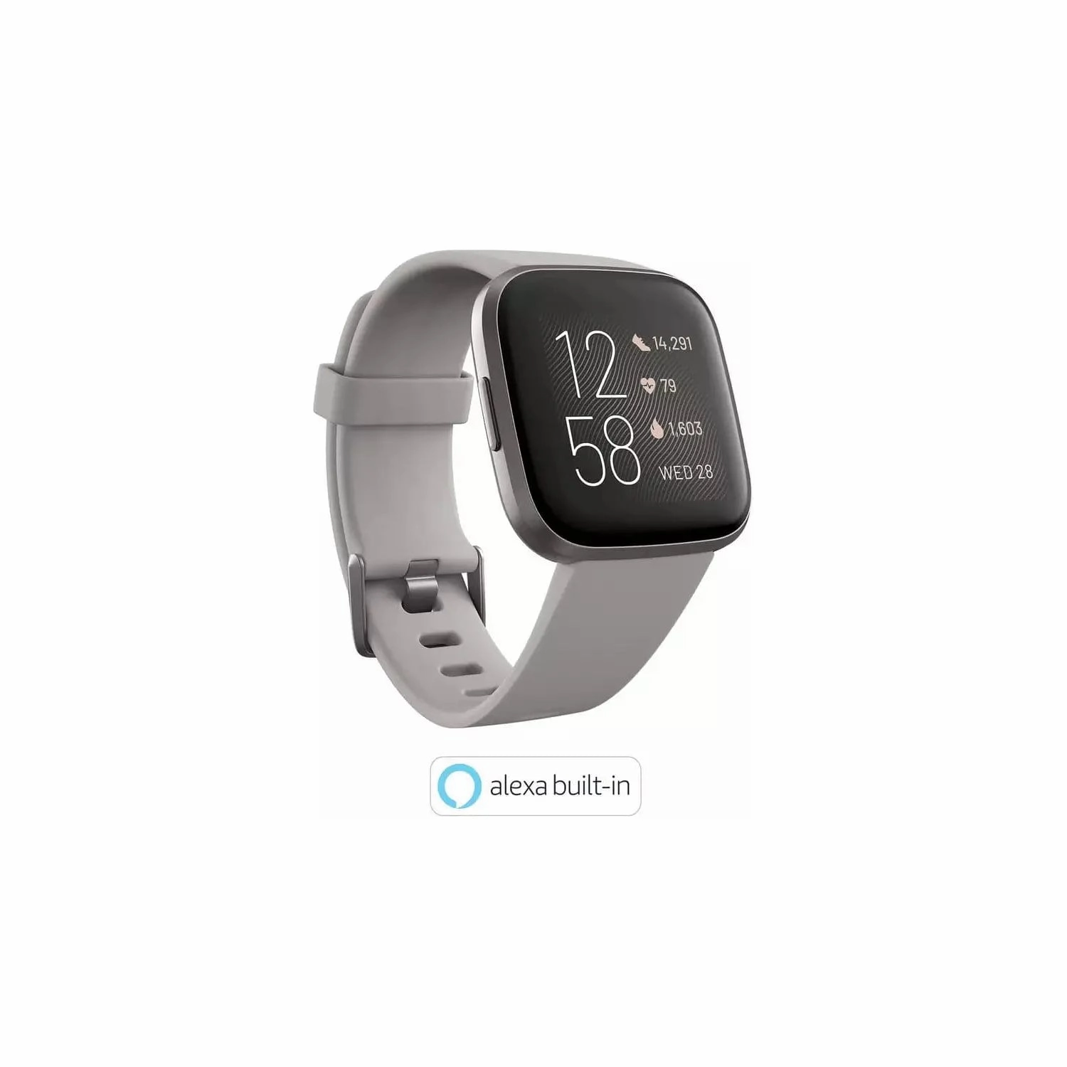 Fitbit Versa 2 Smart Watch - Grey Alu / Stone Band