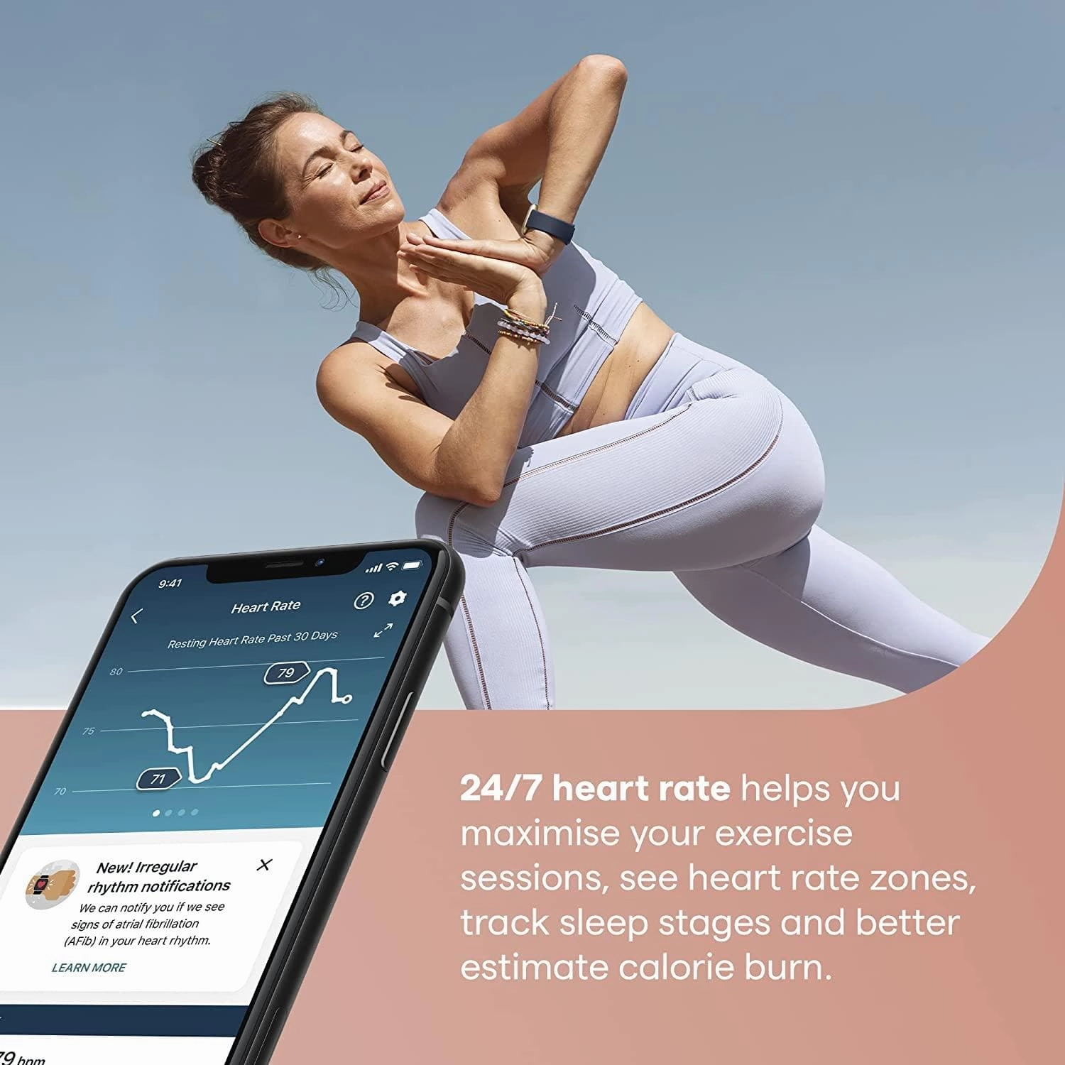 Fitbit Versa 3 Smart Watch - Pink Clay