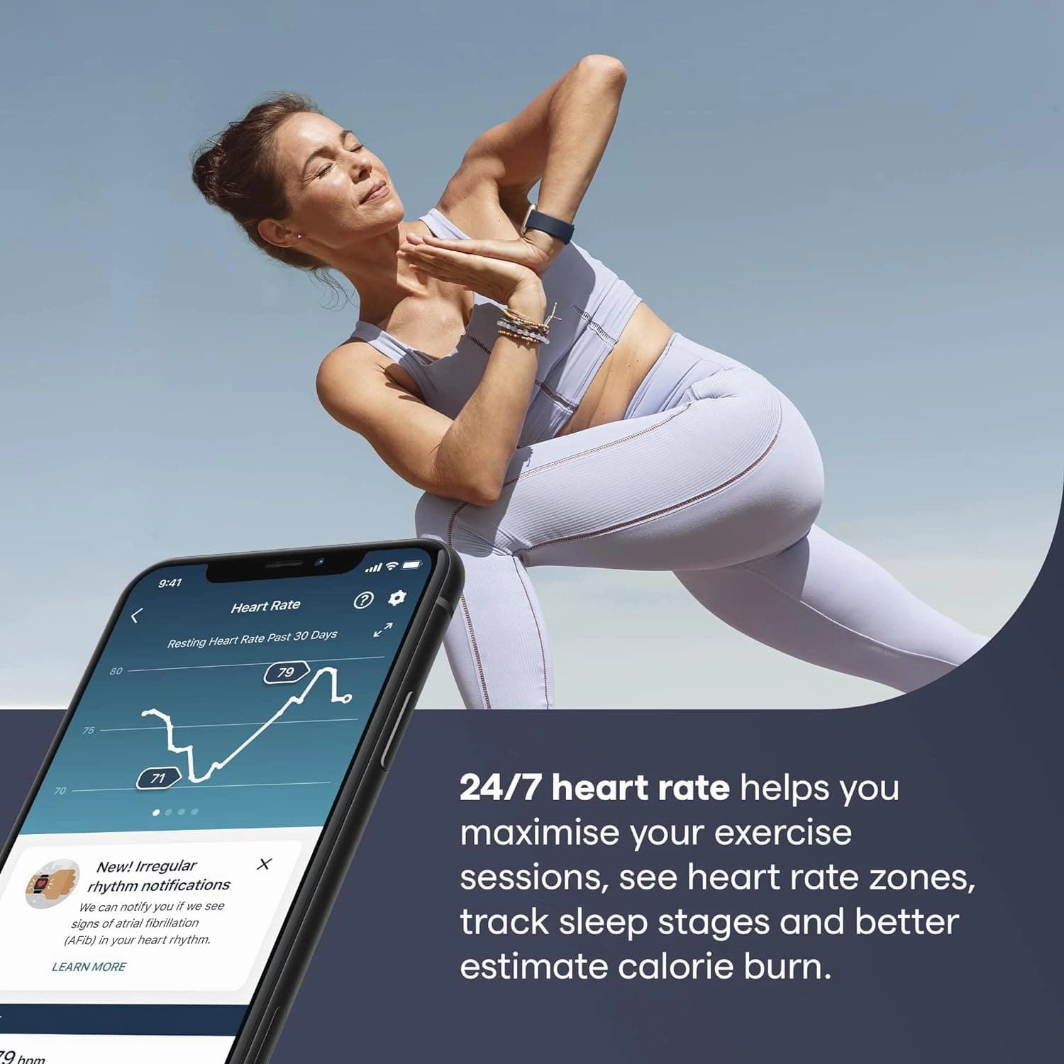 Fitbit Versa 3 Smartwatch  GPS, Heart Rate, Voice Assistant, 6  Days Battery
