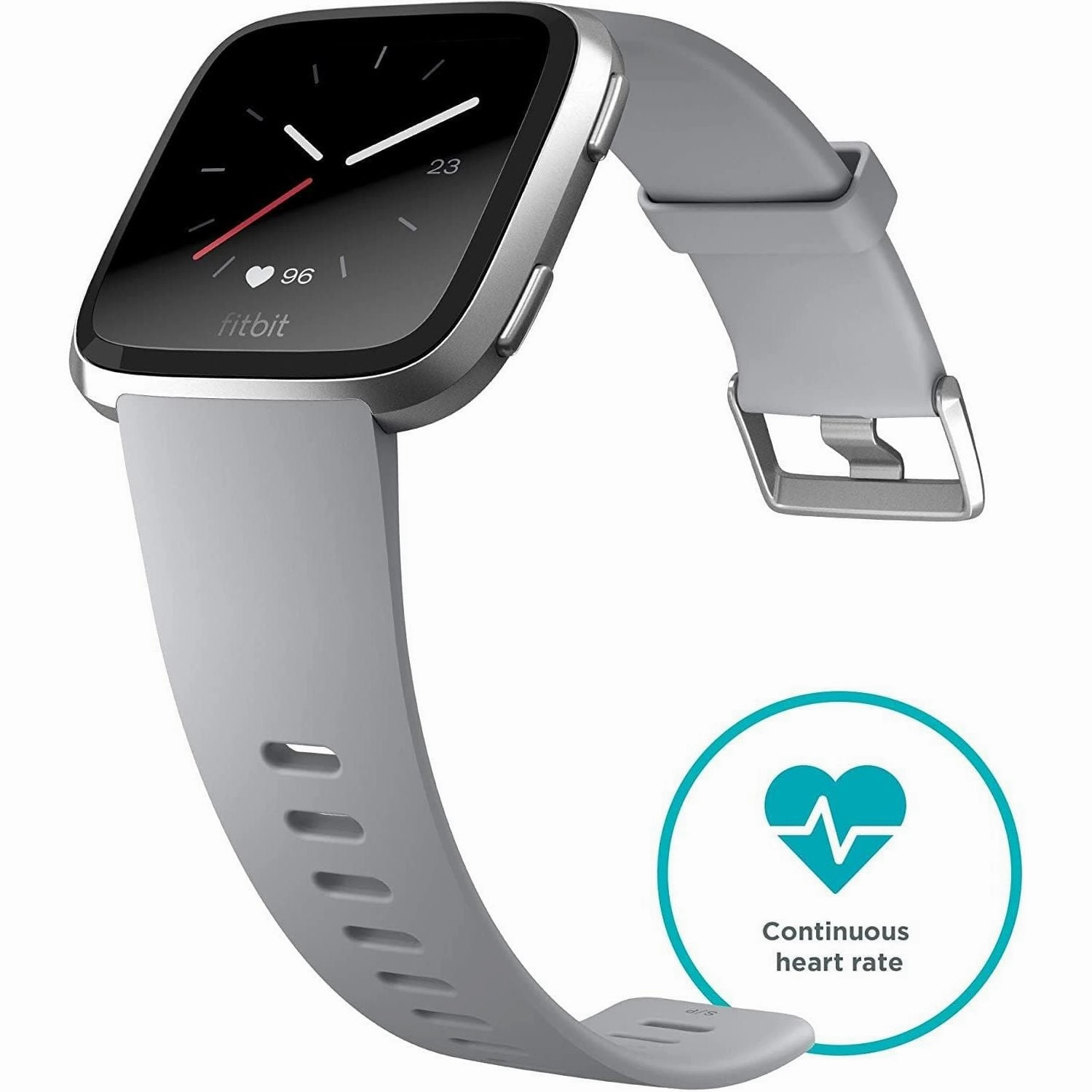 Fitbit Versa Health & Fitness Smartwatch with Heart Rate, Music & Swim Tracking, Grey