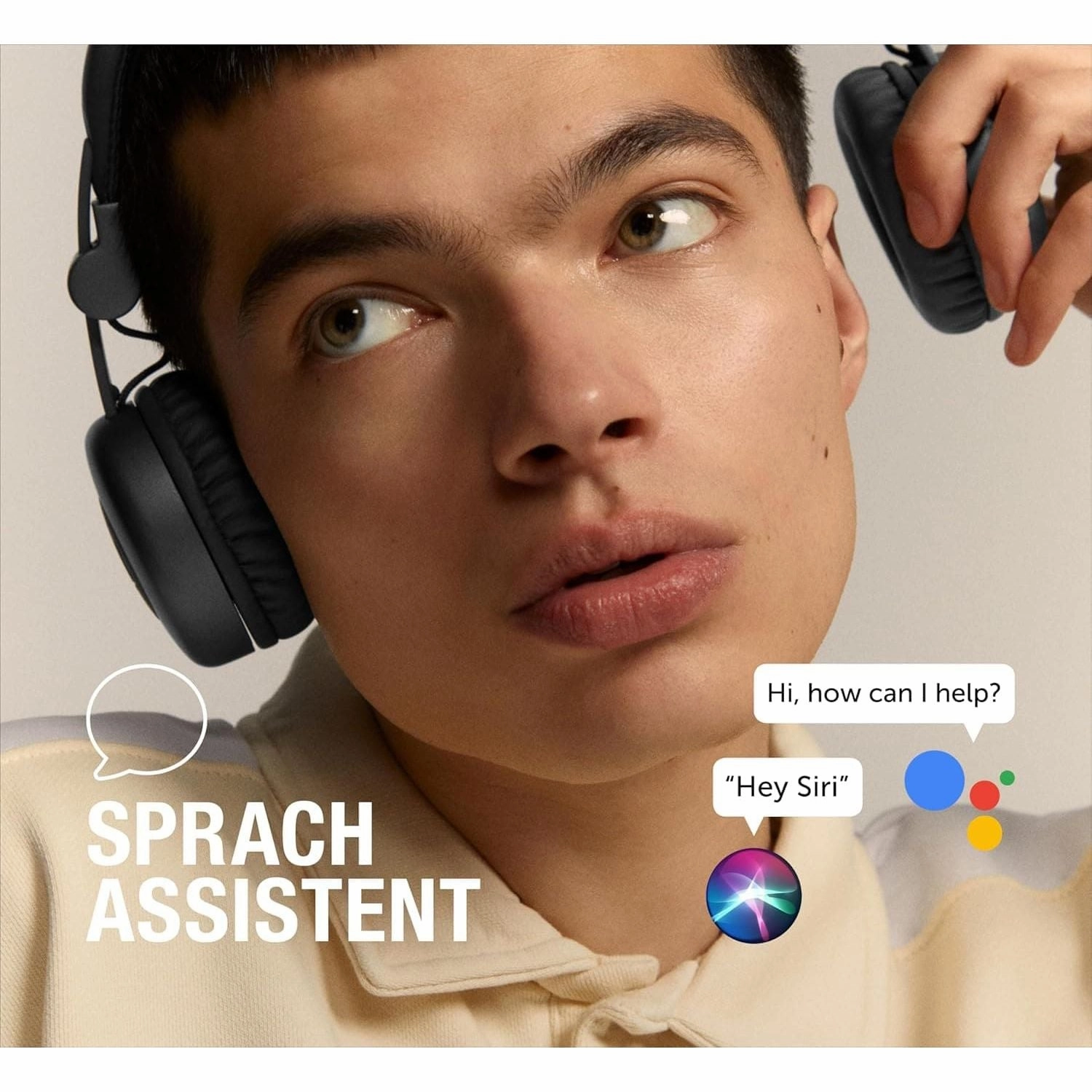 Fresh 'n Rebel Code Core Bluetooth Headphones - On-Ear, Wireless, 30 Hours Playtime, Microphone, Voice Assistant, Volume Control, Play/Pause Buttons, Foldable, Storm Grey