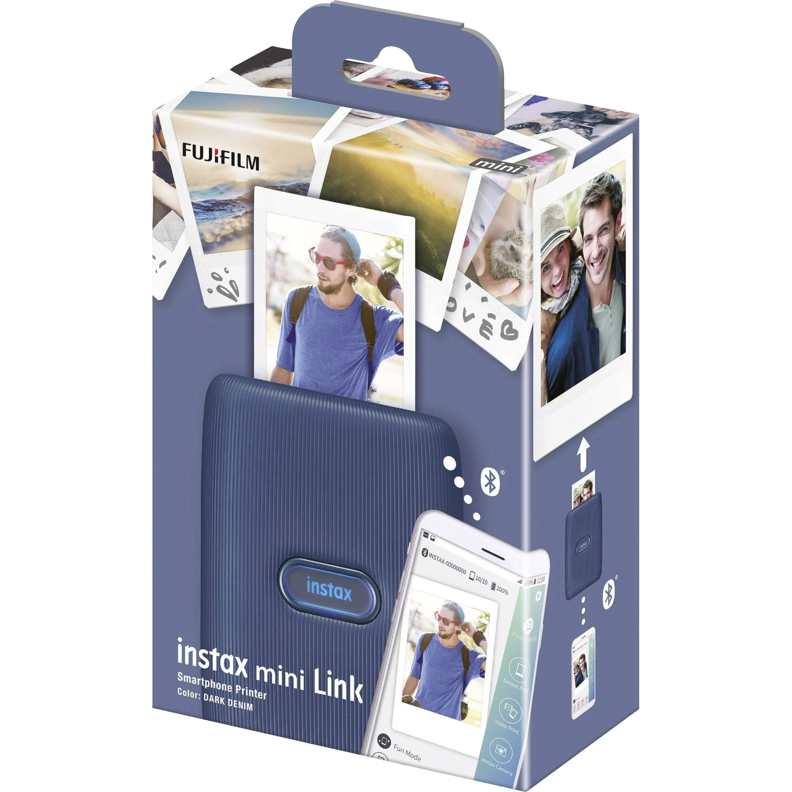 Fujifilm Instax Link Instant Smartphone photoprinter (Dark Denim)