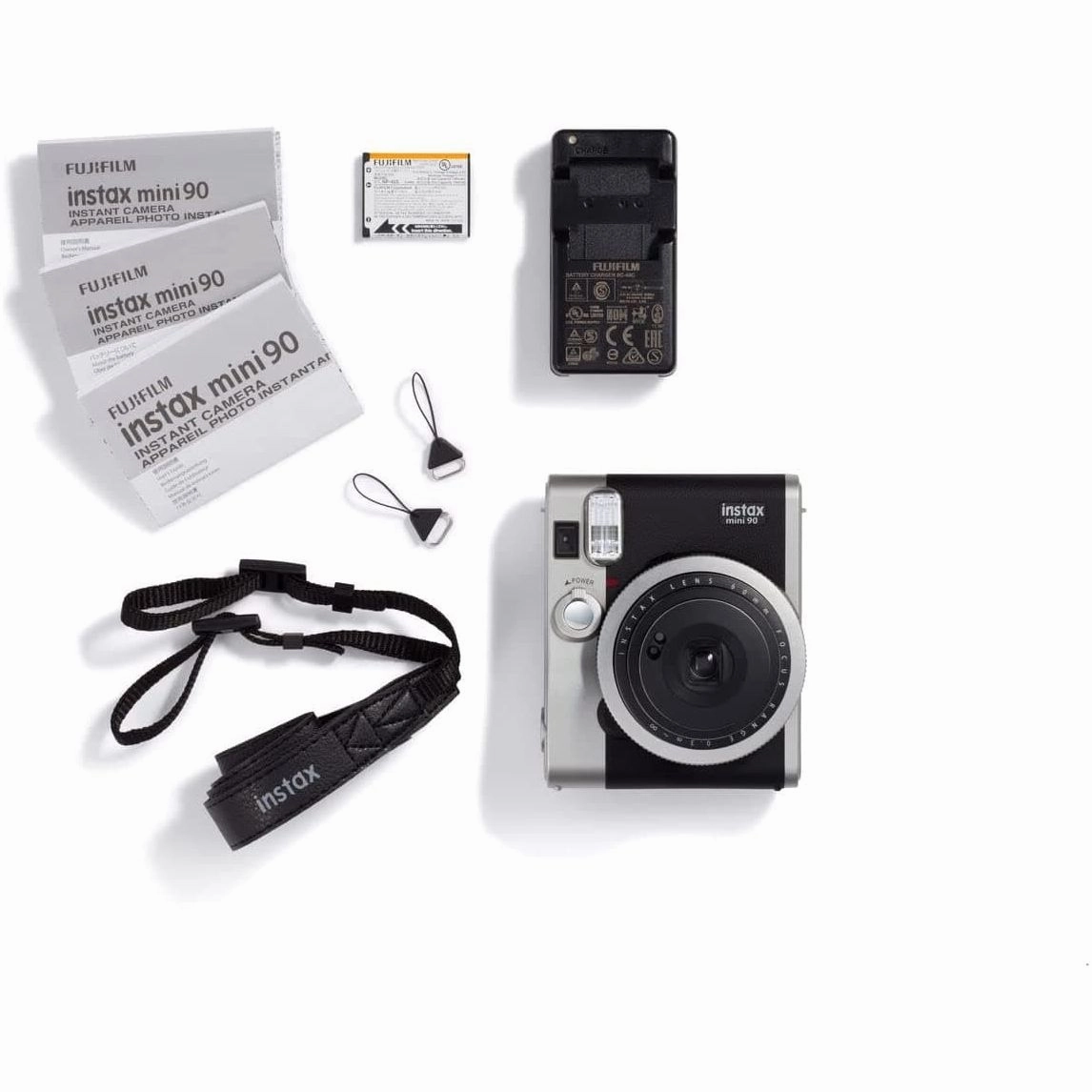 Fujifilm instax mini 90 Neo Classic Spot Camera - Black