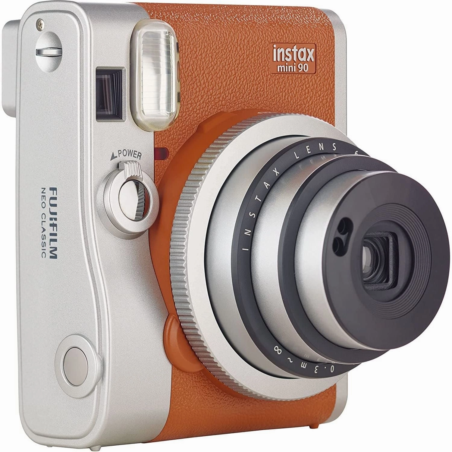 Fujifilm instax mini 90 Neo Classic Spot Camera - Brown