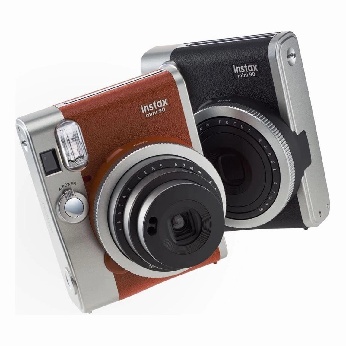 Fujifilm instax mini 90 Neo Classic Spot Camera - Brown