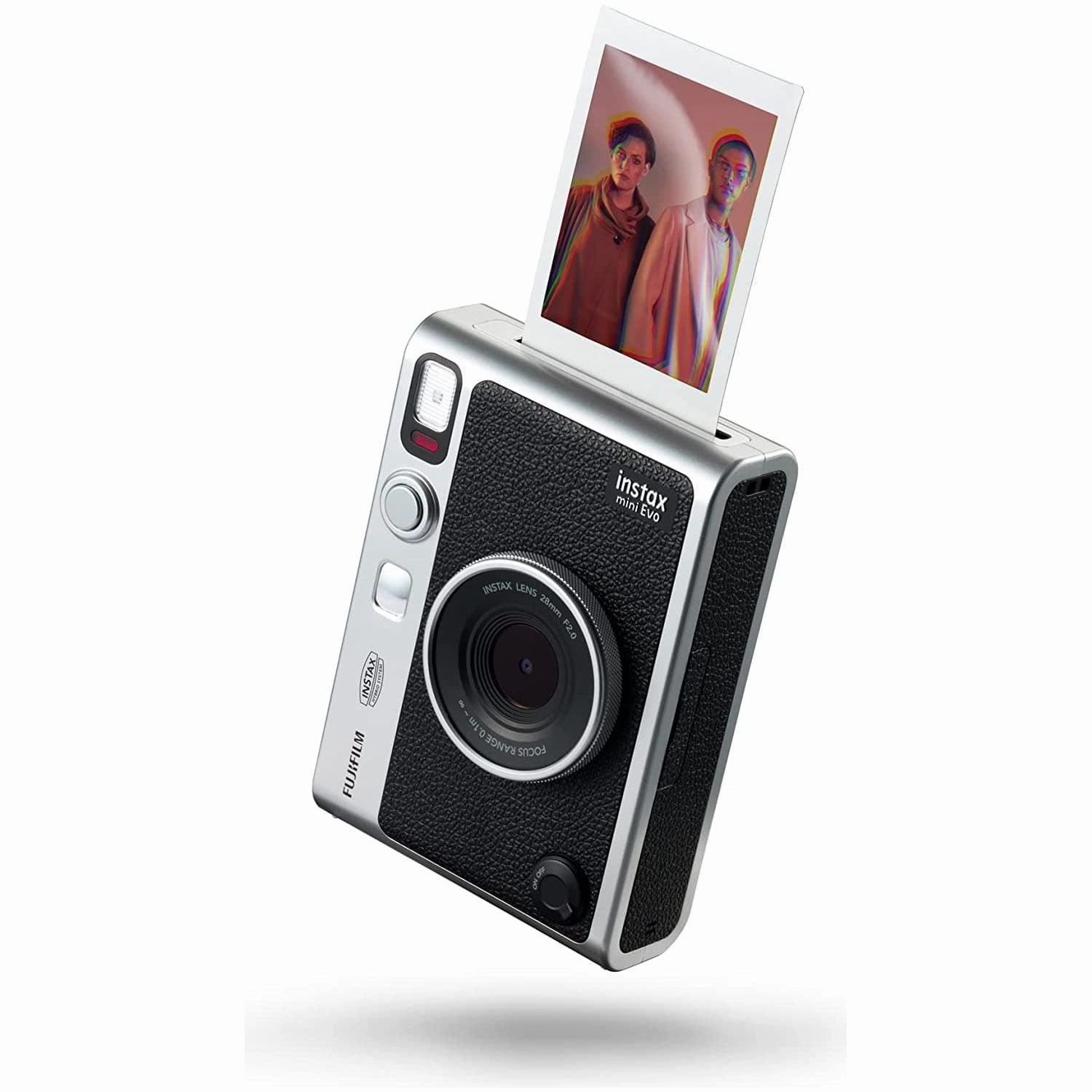FujiFilm instax mini EVO instant photo camera and printer with with 2.7 inch LCD screen, 10 Lens and 10 Film effects