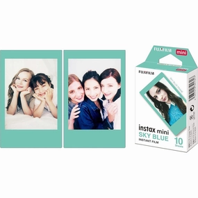 Fujifilm instax mini Instant Film  Blue Border, 10 Shot Pack digital cameras, buy mirrorless camera, compact cameras sale