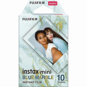 Fujifilm instax mini Instant Film  Blue Marble Border, 10 Shot Pack camera and photography, photography gear, professional camera kits