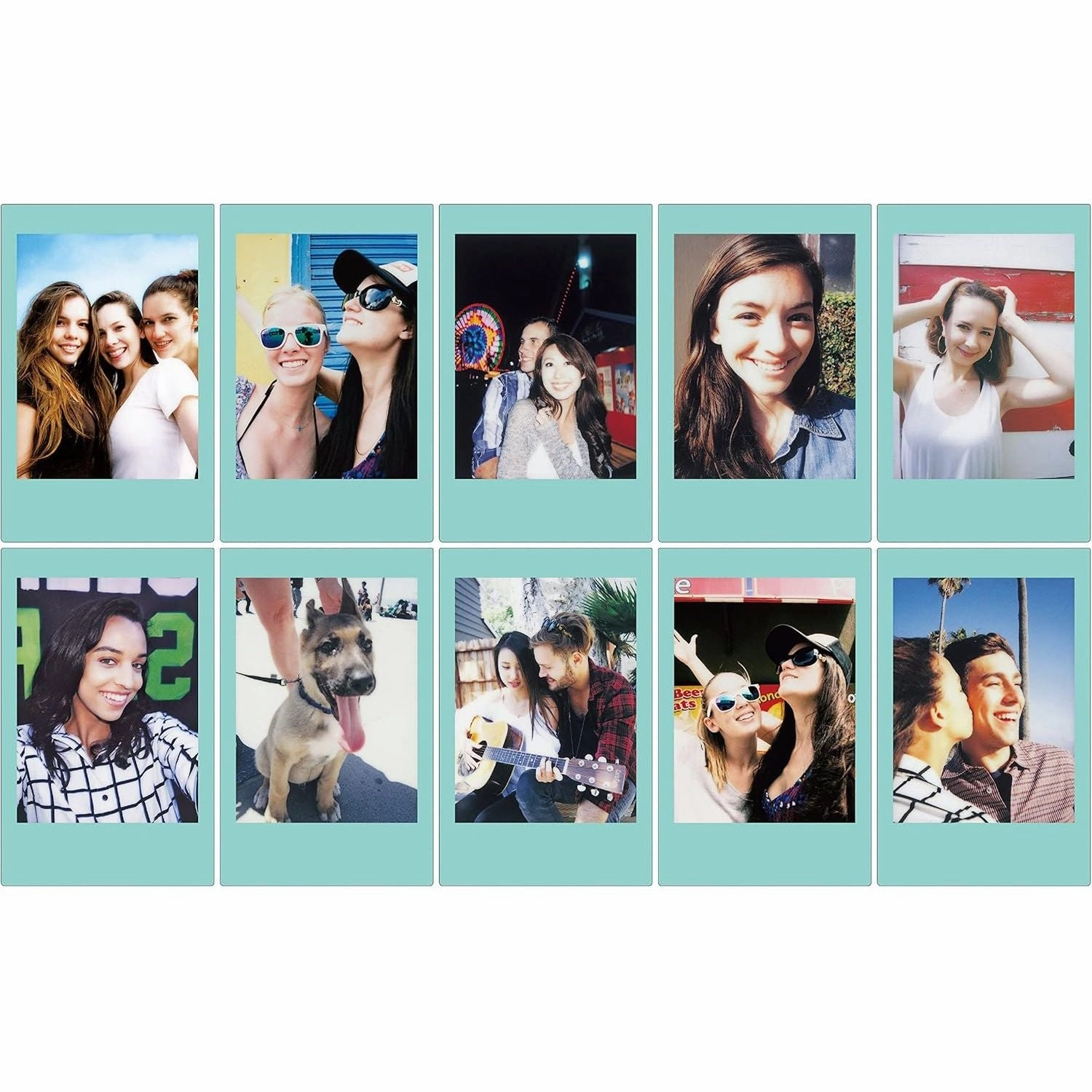 Fujifilm instax mini Instant Film ?C Blue Border, 10 Shot Pack
