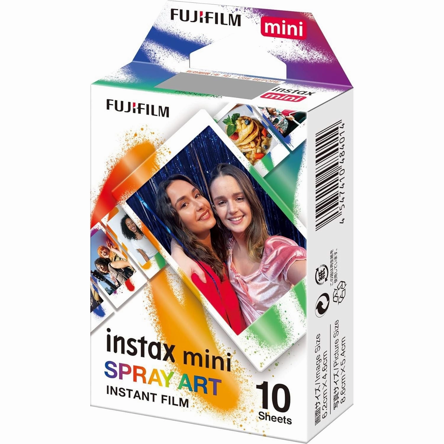 Fujifilm instax mini Instant Film ?C Spray Art Border, 10 Shot Pack
