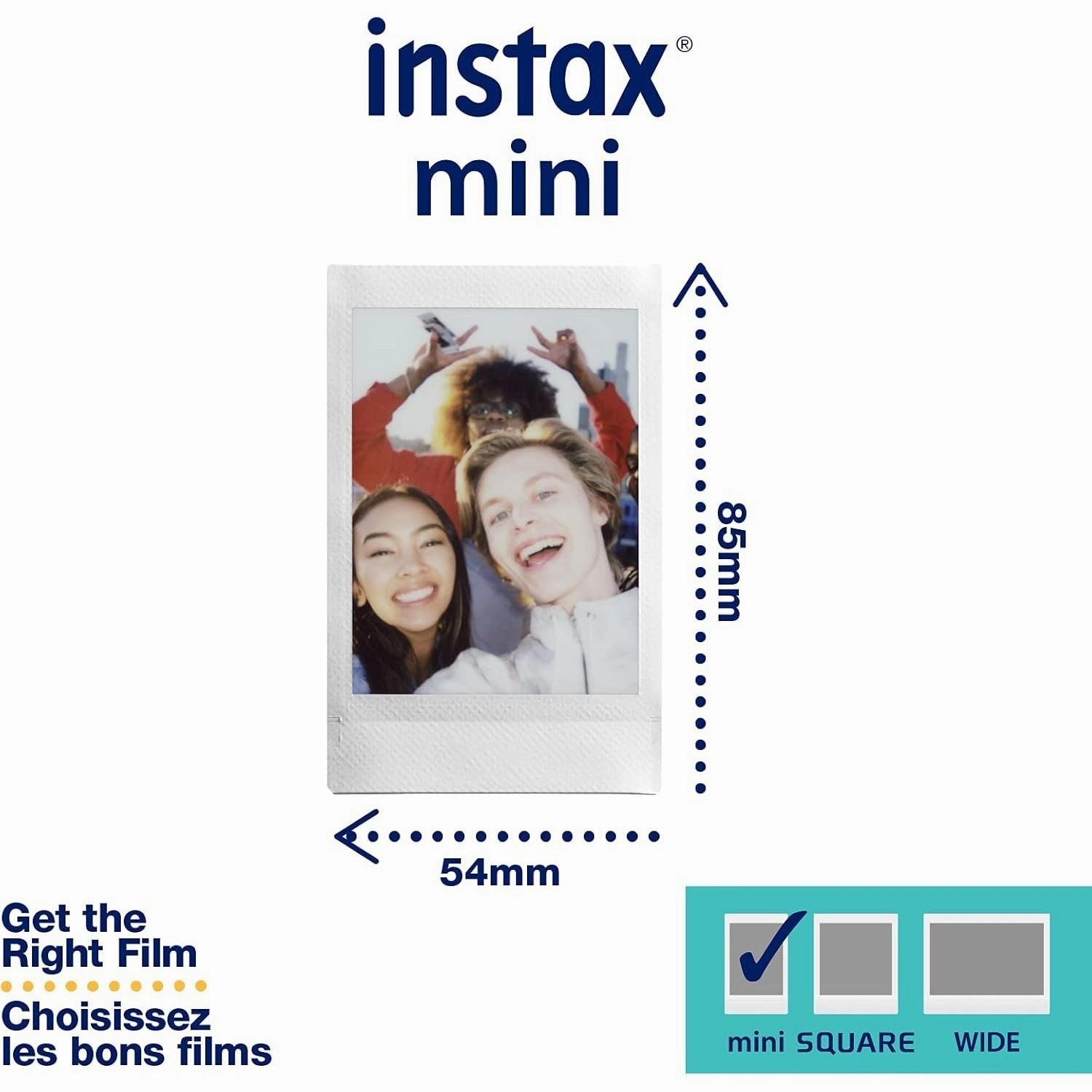 Fujifilm instax mini Instant Film  Confetti Border, 10 Shot Pack