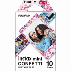 Fujifilm instax mini Instant Film  Confetti Border, 10 Shot Pack camera and photography, photography gear, professional camera kits