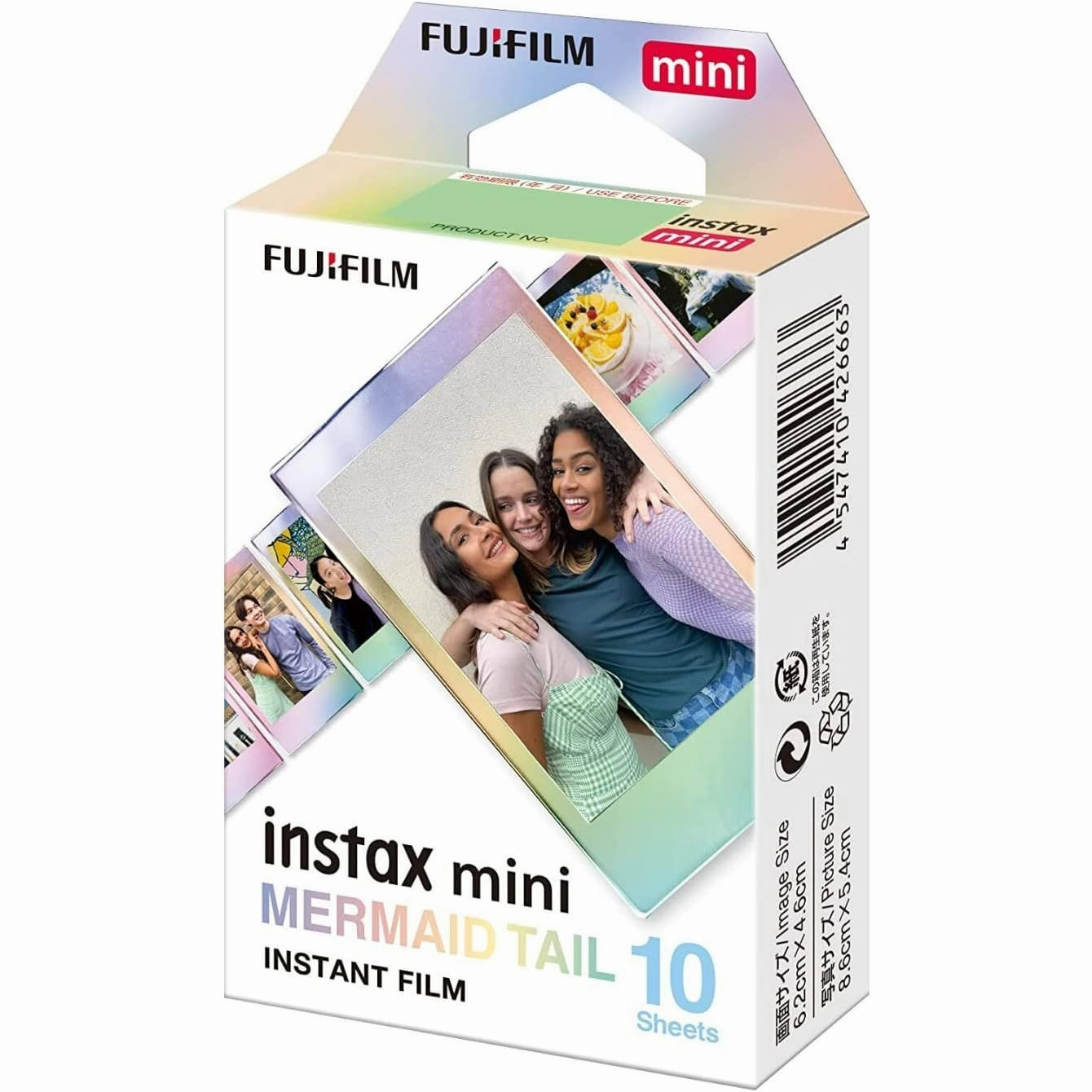 Fujifilm instax mini Instant Film  Mermaid Tail Border, 10 Shot Pack