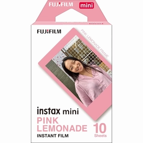 Fujifilm instax mini Instant Film Pink Lemonade Border  10 Shot Pack camera and photography, photography gear, professional camera kits