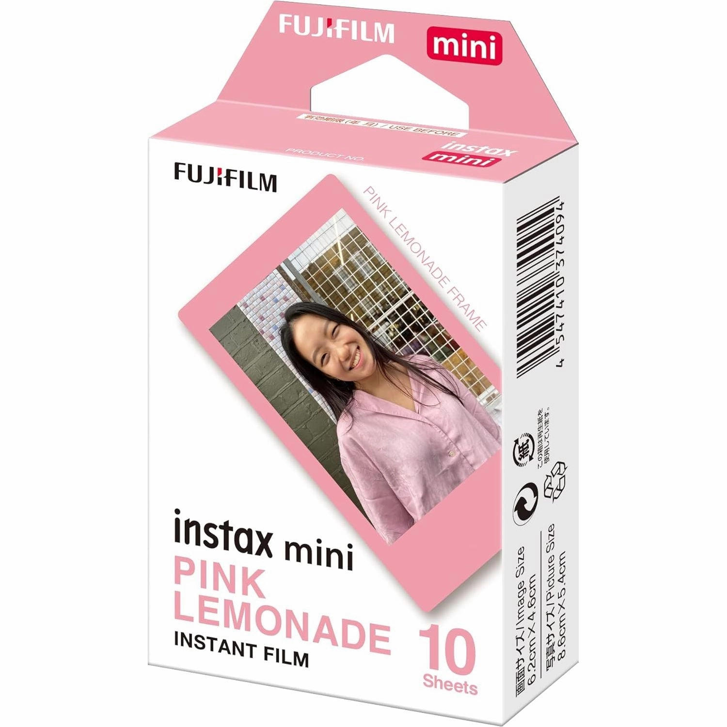 Fujifilm instax mini Instant Film Pink Lemonade Border  10 Shot Pack